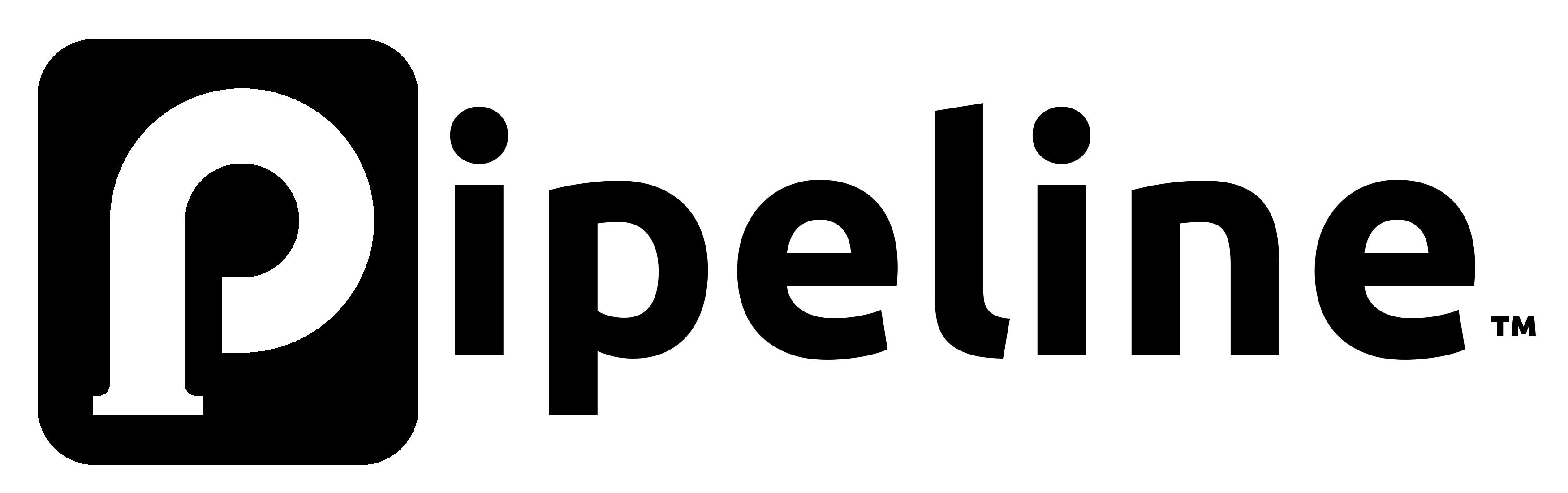 Pipeline logo in black