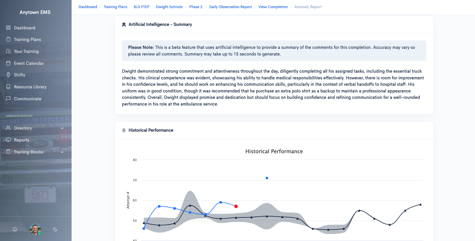 Screenshot: Get Full Reporting